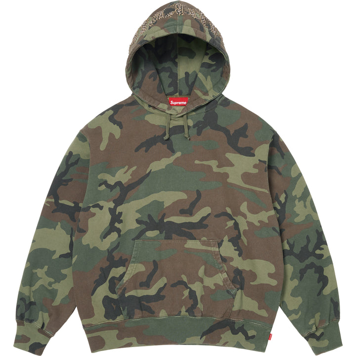 Overdyed Studded Hooded Sweatshirt - Shop - Supreme