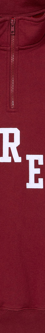 Slant Appliqué Half Zip Pullover