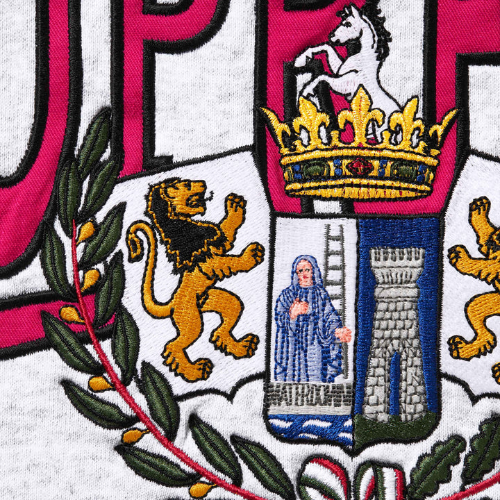 Crest Appliqué Half Zip Pullover
