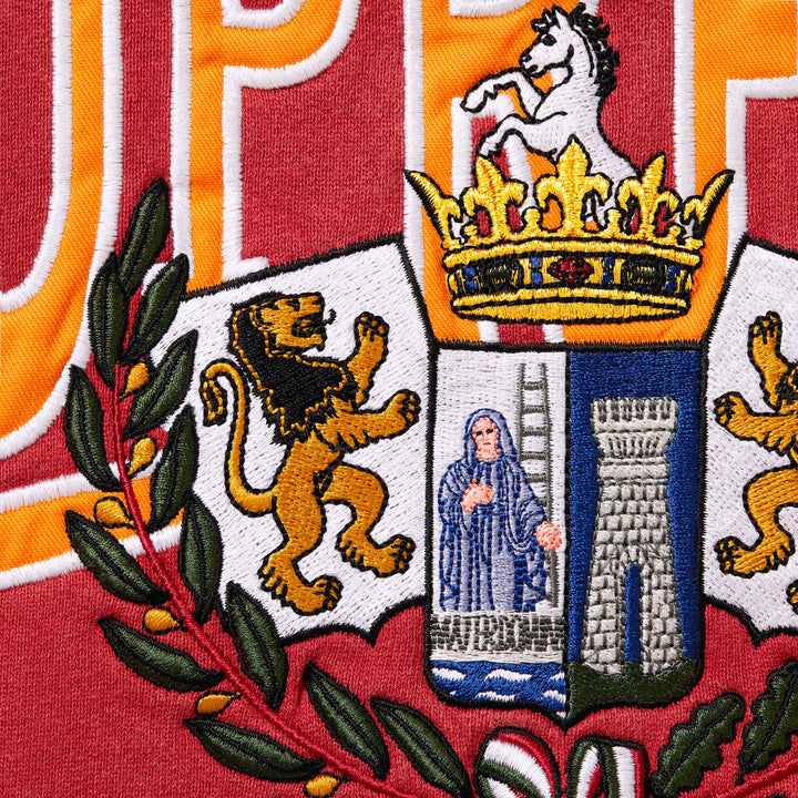 Crest Appliqué Half Zip Pullover-7