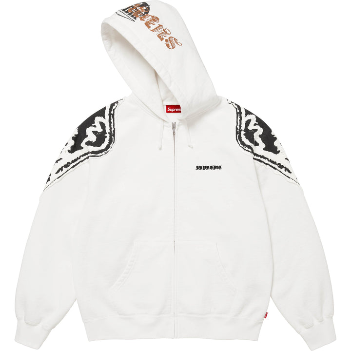 Wings Zip Up Hooded Sweatshirt