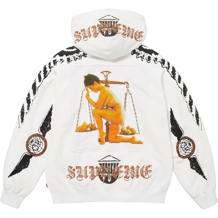 Wings Zip Up Hooded Sweatshirt