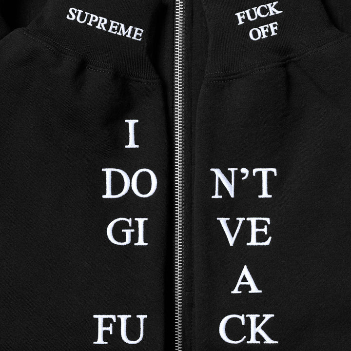 IDGAF Zip Up Hooded Sweatshirt - Shop - Supreme