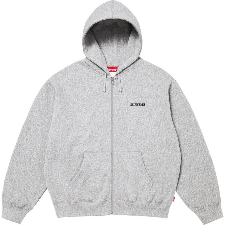 【On】ZipedHoodie グレー Custom Independent Trading Midweight Zip Up Hoodie - Design