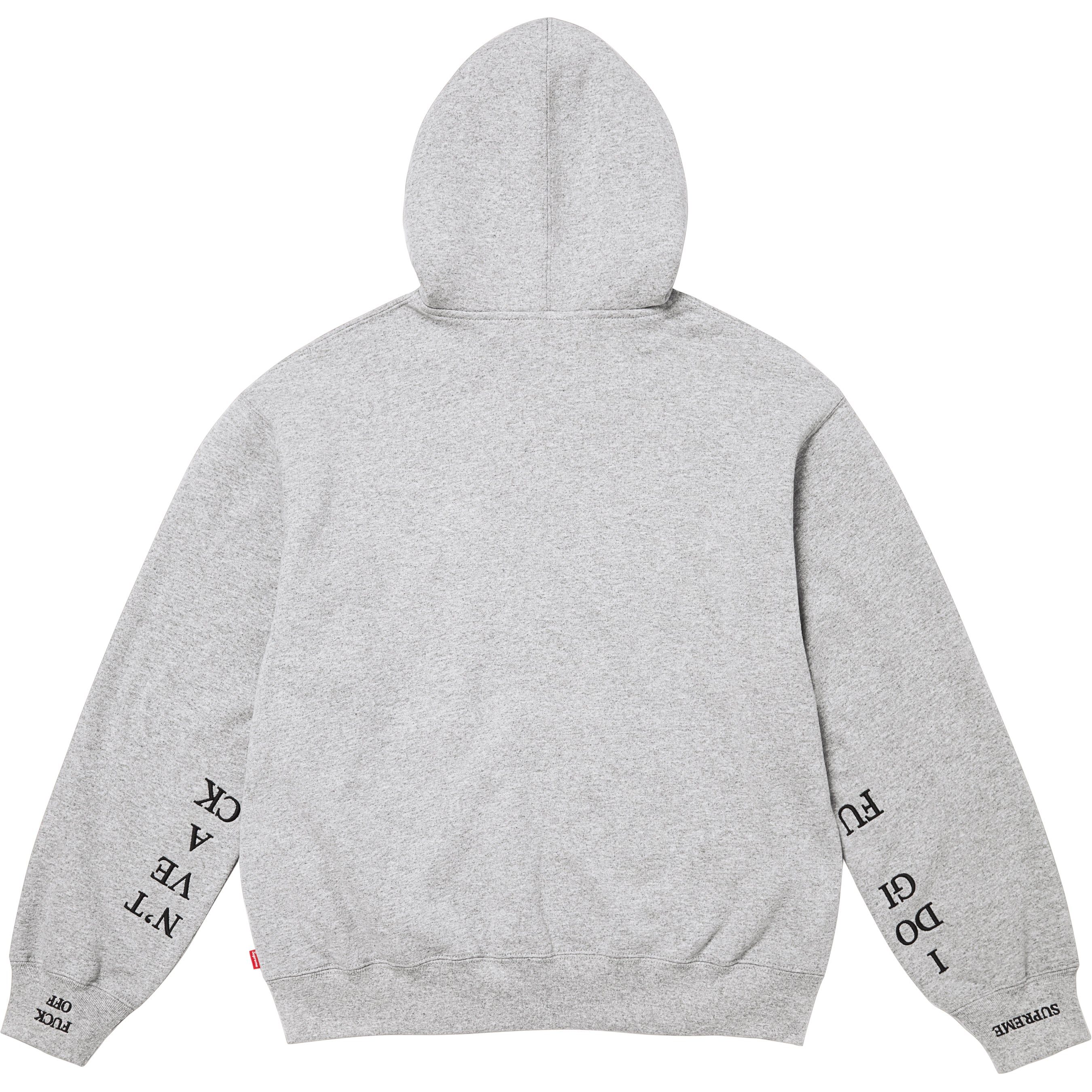 IDGAF Zip Up Hooded Sweatshirt - Shop - Supreme