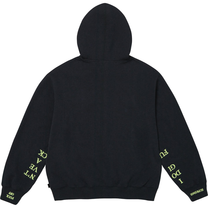 IDGAF Zip Up Hooded Sweatshirt - Shop - Supreme