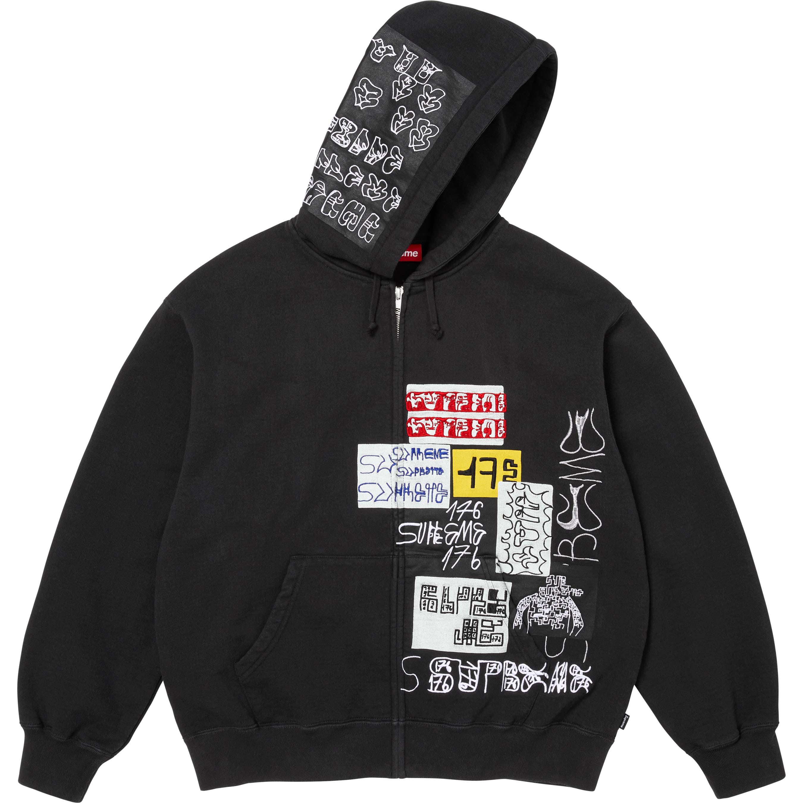 Supreme 25FW 176 Zip Up Hooded Sweatshirt