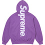 Satin Appliqué Hooded Sweatshirt