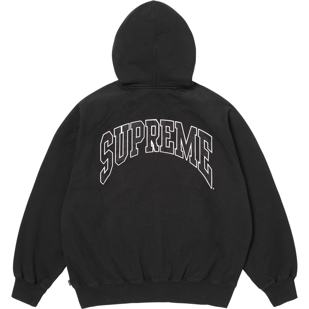 Cracked Raglan Zip Up Hooded Sweatshirt - Shop - Supreme
