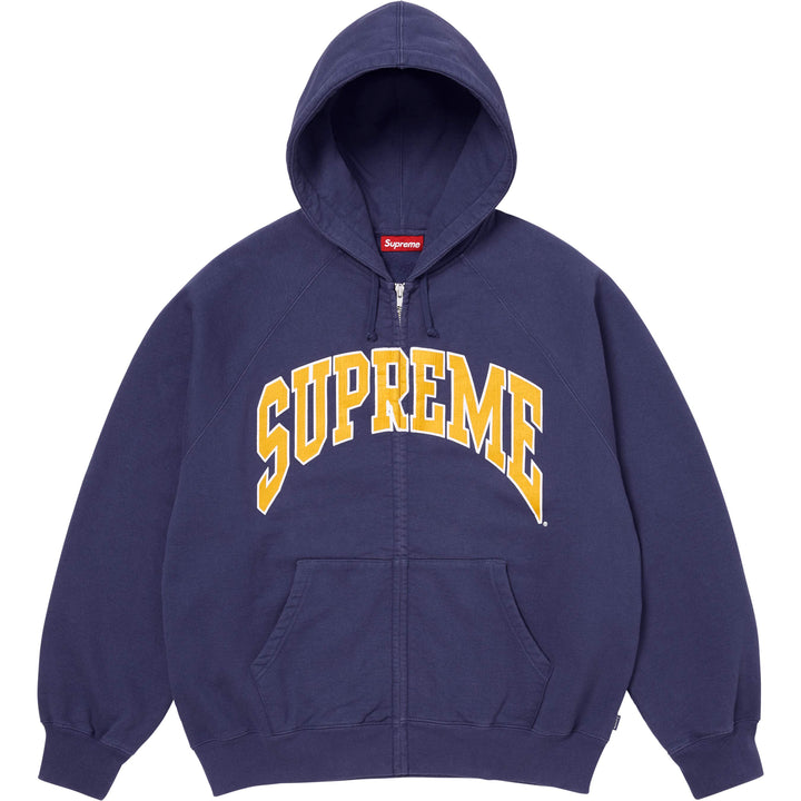トップス Supreme FilledZipUpHooded Sweatshirt M Supreme Collegiate Applique Zip Up Hooded Sweatshirt Black Men's