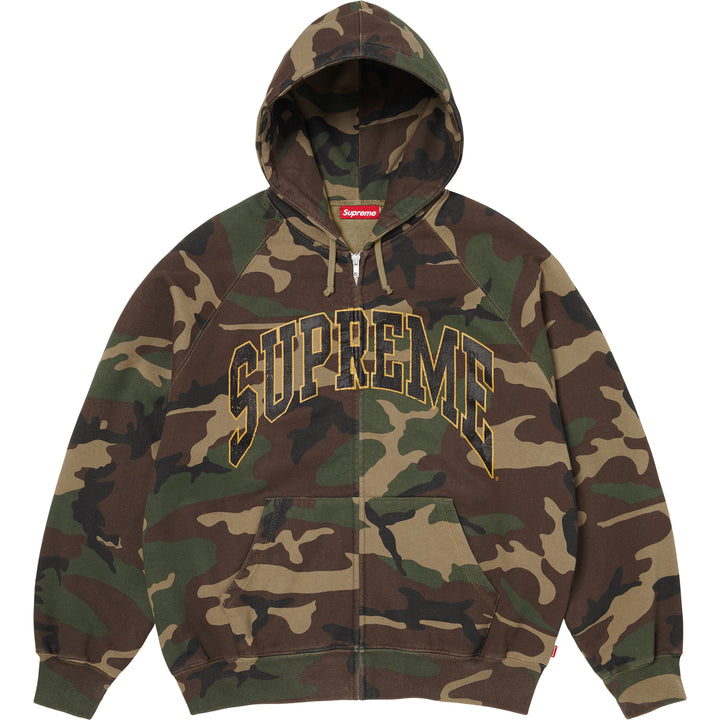 flexwitmeポロバイラルフローレン supreme Cracked Raglan Zip Up Hooded Sweatshirt - Shop - Supreme