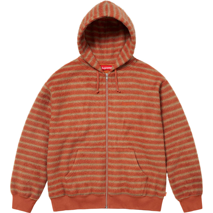 Brushed Zip Up Hooded Sweatshirt - Shop - Supreme