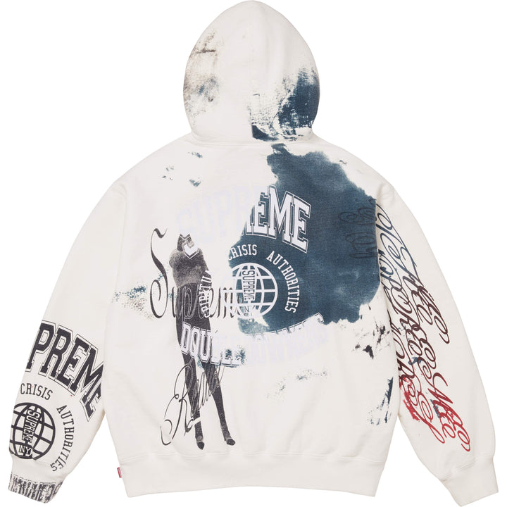 Overprint Hooded Sweatshirt - Shop - Supreme