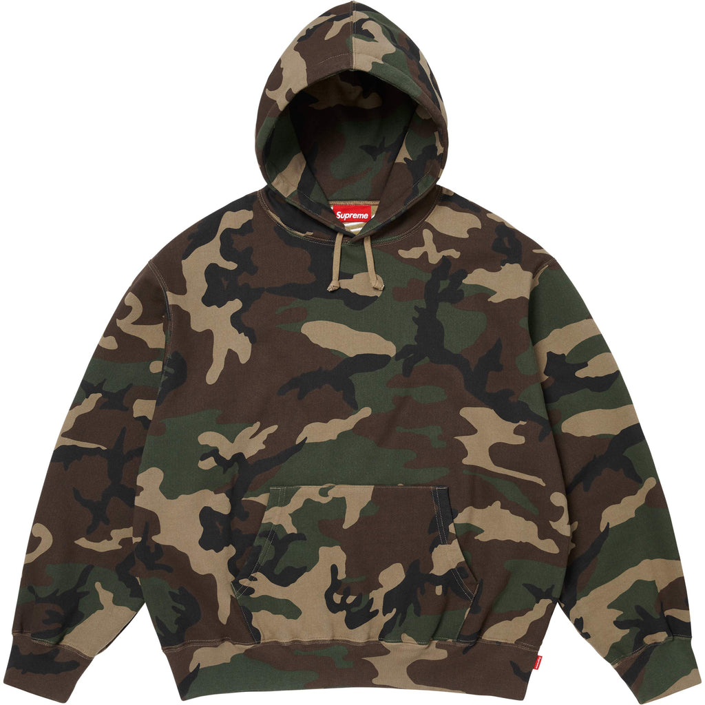Satin Appliqué Hooded Sweatshirt