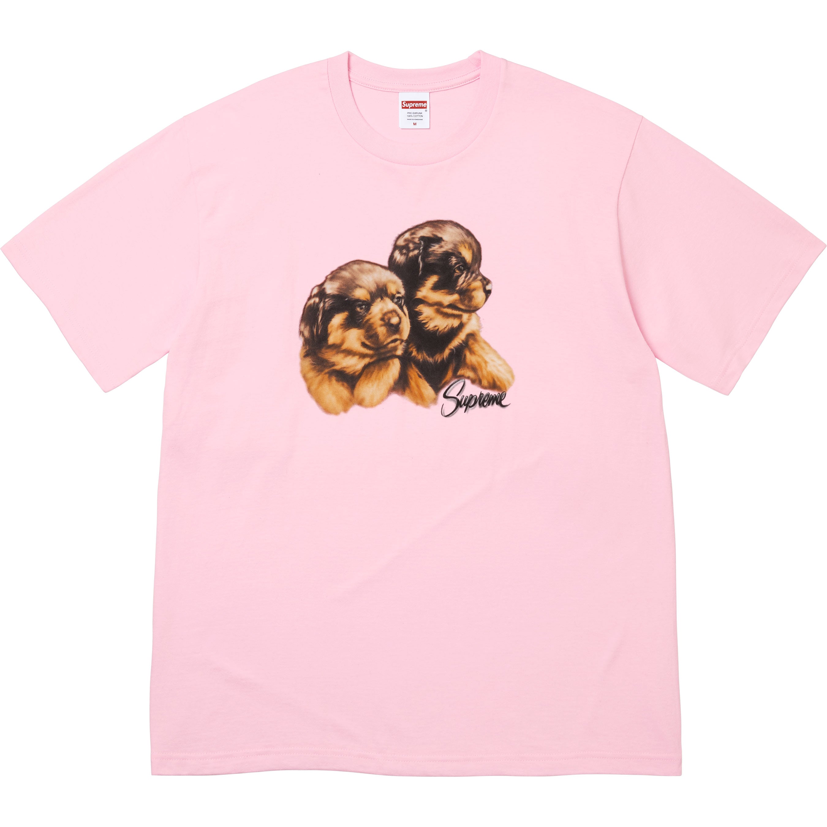 トップス Supreme Puppies Tee Light Pink S Puppies Tee - Shop - Supreme