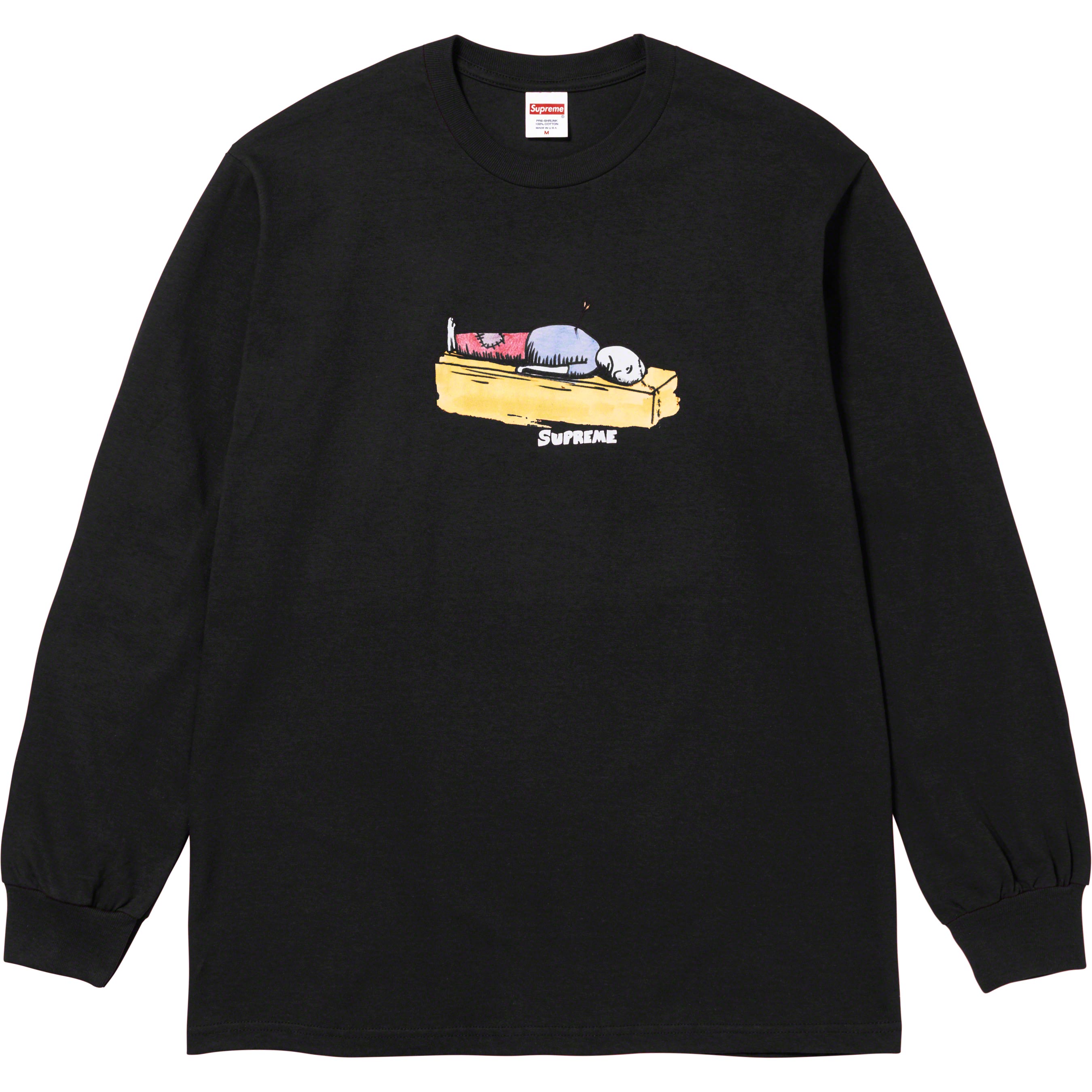 Supreme The Real Tee Long sleeve Black Mens Size M
