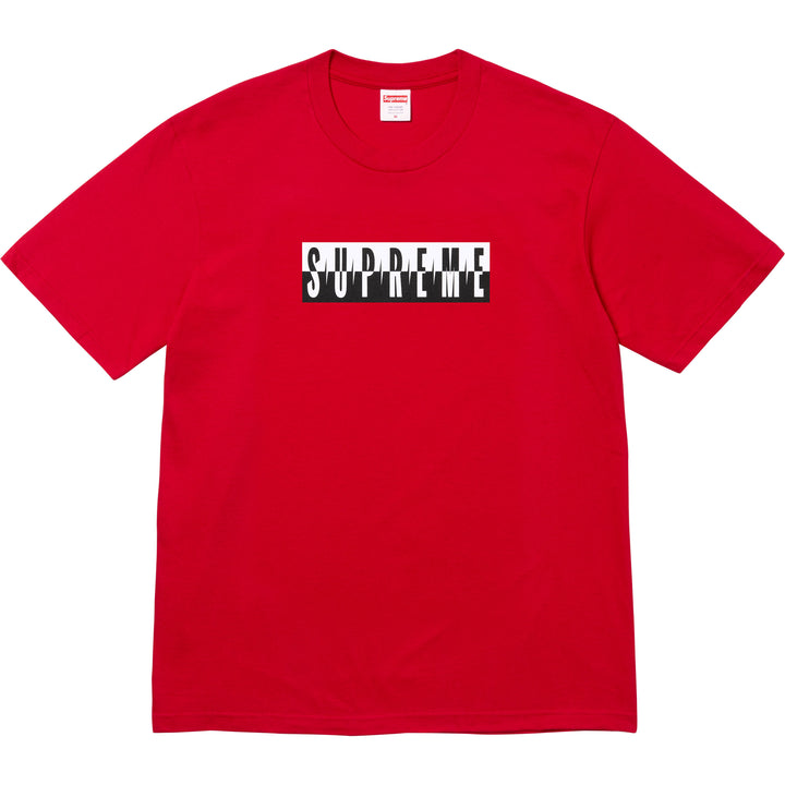 トップス supreme split tee Black S Supreme Split S/S Top Tee FW23 3colors Black Red Blue Size S
