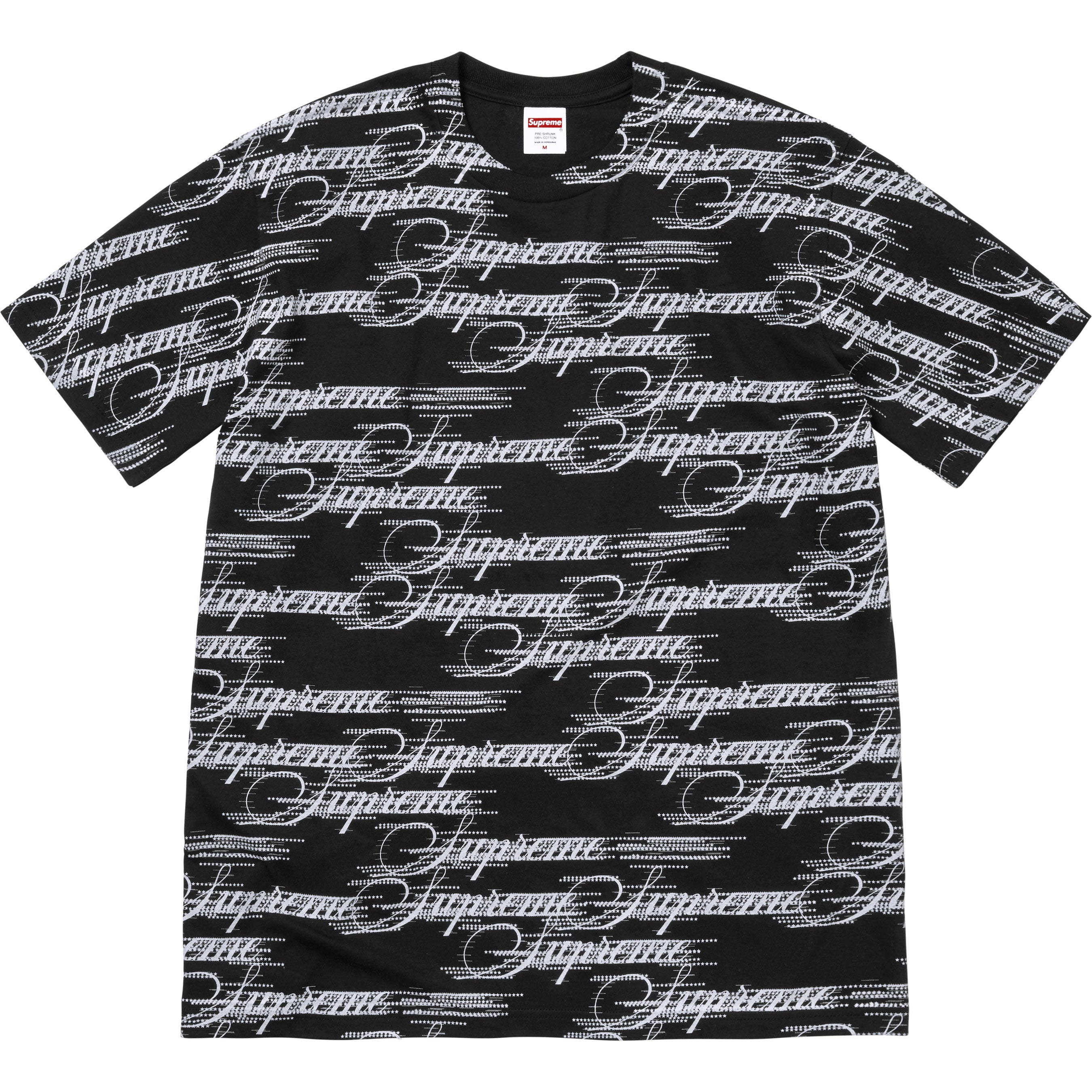 Supreme Script White 7 3/4・ Black 7 3/4 Script Tee - Shop - Supreme