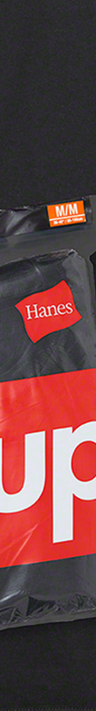 Supreme x Hanes 3 Tagless Black/Red Box Logo T-Shirts Undershirt Men Size -  SoldSneaker